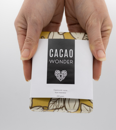 Cacaowonder ceremoniële cacao blok 250 gram